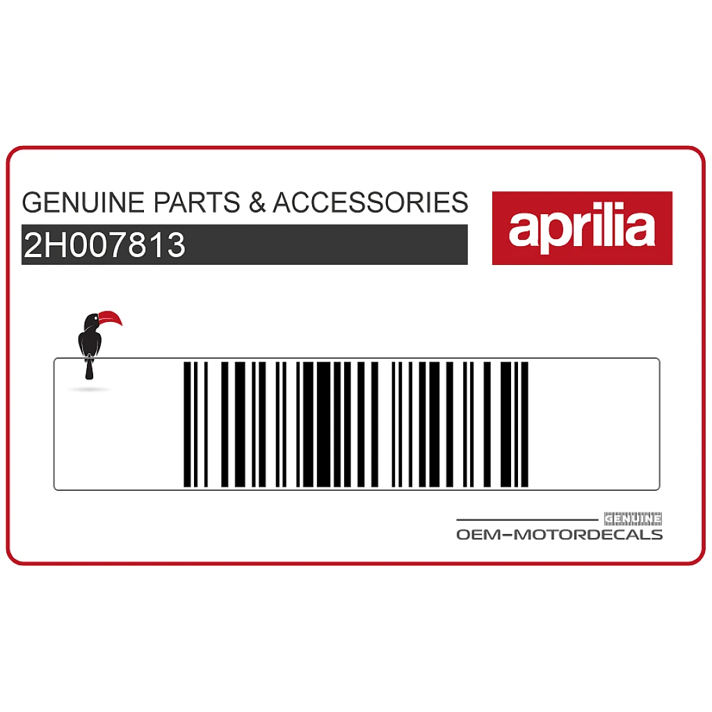 Pegatina ILIA Aprilia RS660 Carenado Central Izquierdo Lado Izquierdo OEM 2H007813
