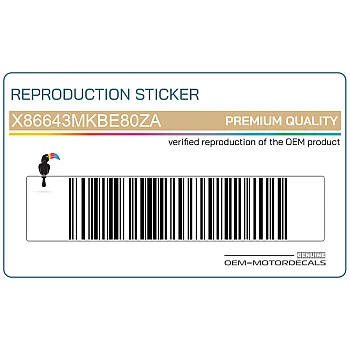 Sticker rechter middenkuipdeel