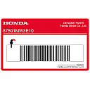 Autocollant d'avertissement pour plaque d'immatriculation du cadre