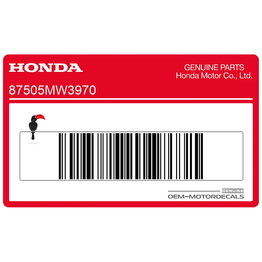 Honda CB750 SEVENFIFTY Swingarm Tire Information Label OEM 87505MW3970