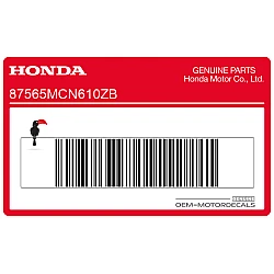 Frame caution label