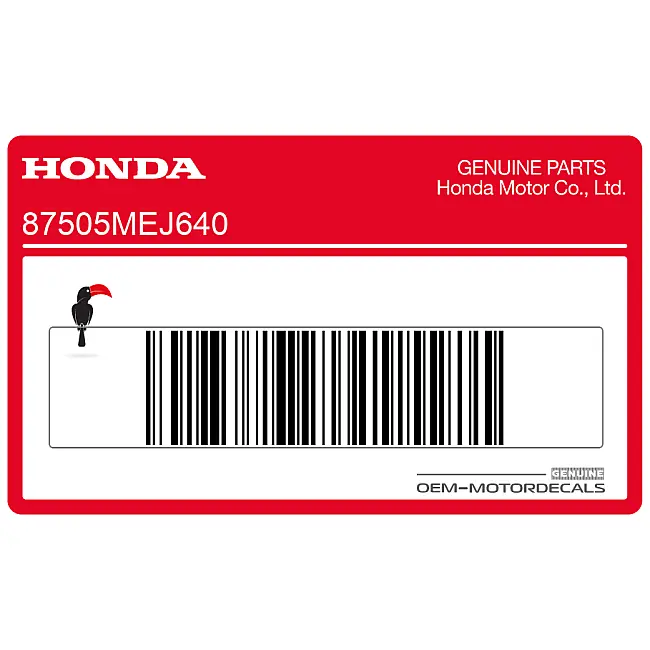 Honda CB1300 achterbrug band sticker OEM 87505MEJ640