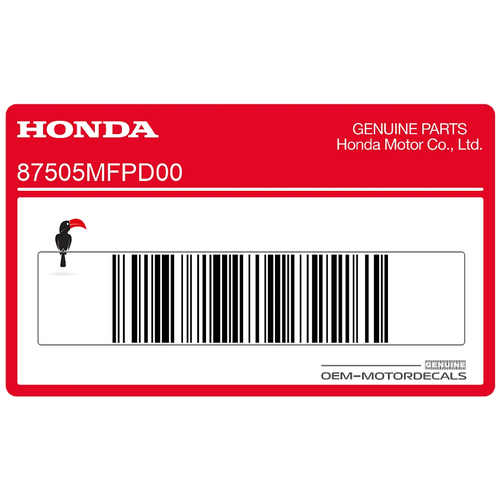 Honda CB1300 Naklejka na oponę Prawa Strona OEM 87505MFPD00
