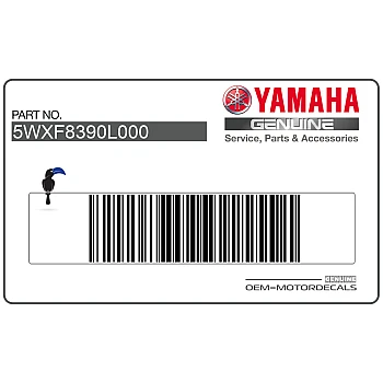 Naklejka na owiewkę, lewa strona, zestaw TZR