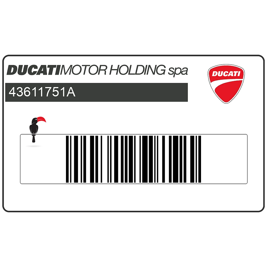 Ducati Monster 695 Kraftstofftank Emblem linke Seite OEM 43611751A