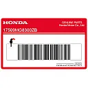 Side cover Shadow stripe decal, left side