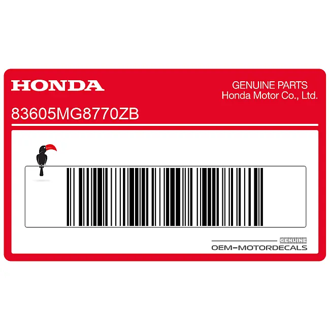 Honda VT1100 Shadow pegatina gráfica de tapa lateral Shadow emblema OEM 83605MG8770ZB