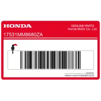 HONDA Tanksticker met SHADOW logo 17531-MM8-680ZA