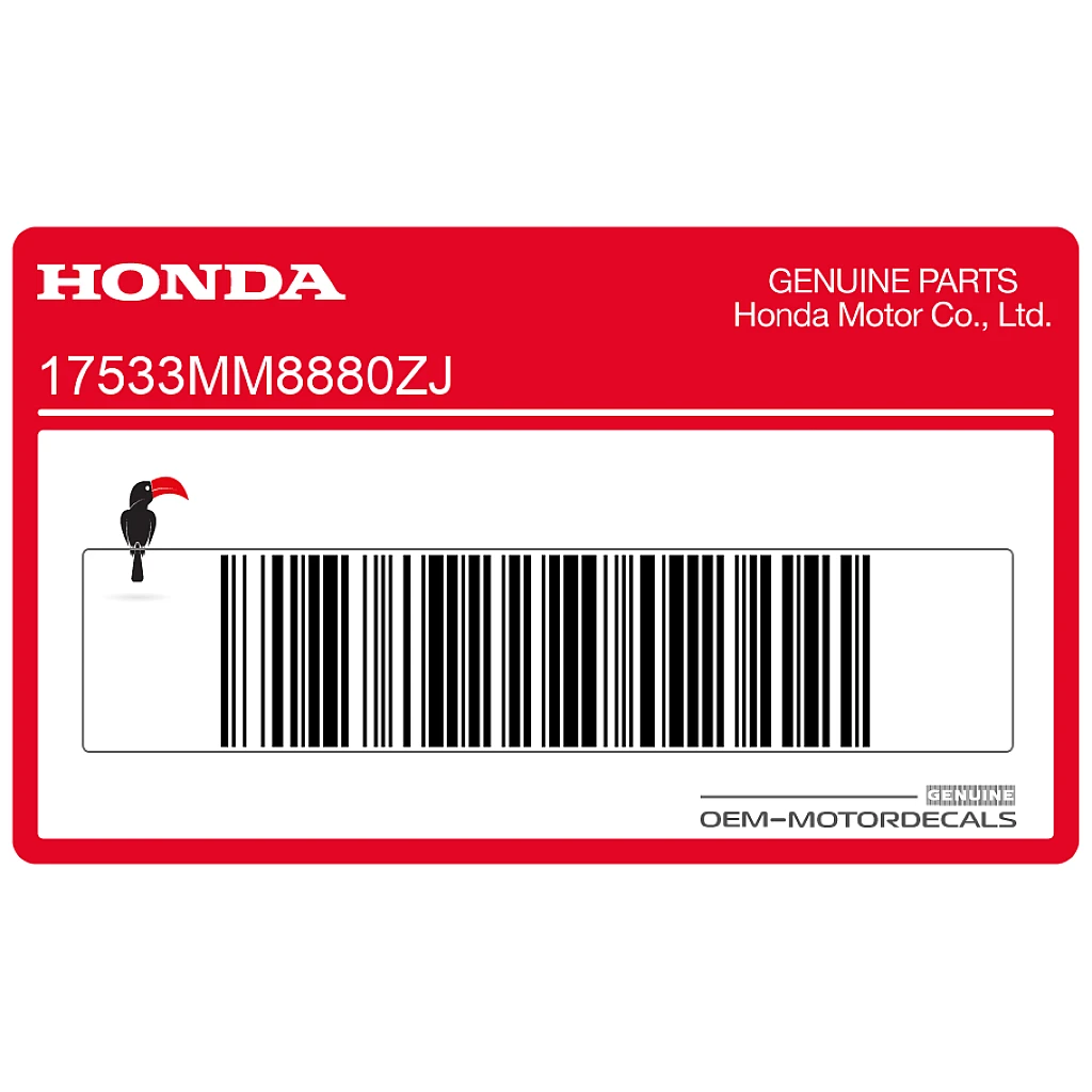 Honda VT1100 Shadow Fuel Tank Stripe Right Side OEM 17533MM8880ZJ