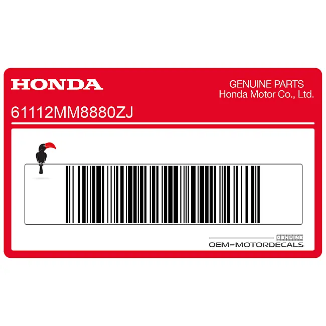 Honda VT1100 SHADOW Adesivo serbatoio OEM 61112MM8880ZJ