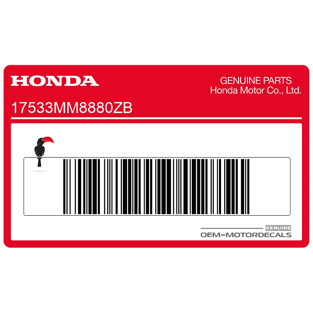 Honda VT1100 SHADOW Right Side Striper Decal OEM 17533MM8880ZB