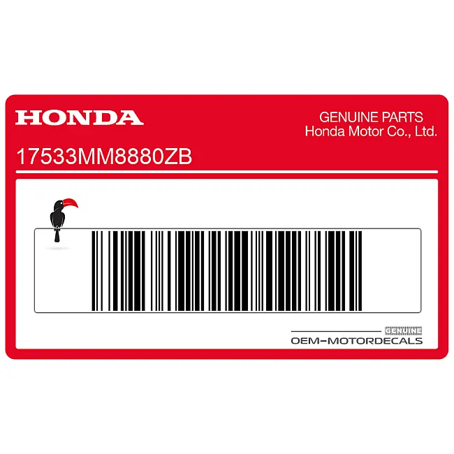Adesivo Honda VT1100 SHADOW lato destro OEM 17533MM8880ZB