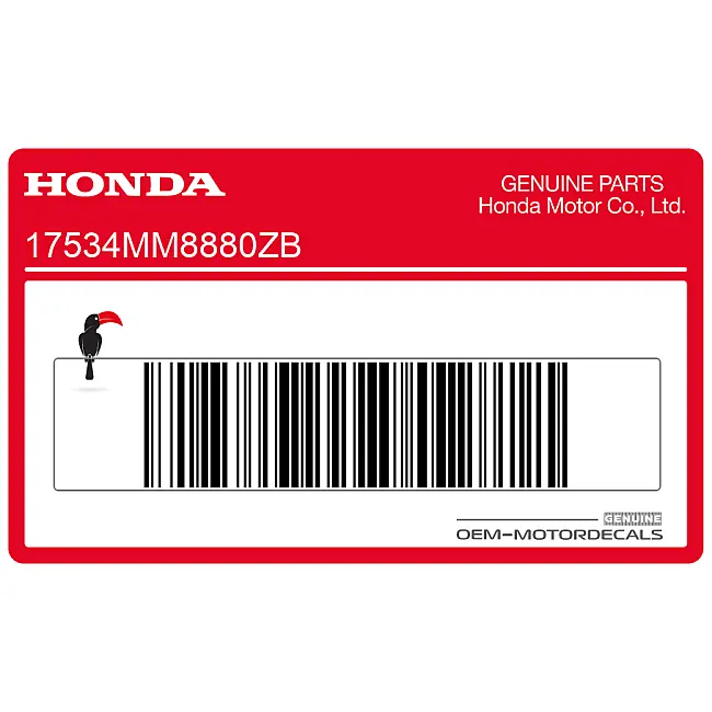 Pegatina Honda VT1100 Shadow Depósito Shadow Lado Izquierdo OEM 17534MM8880ZB