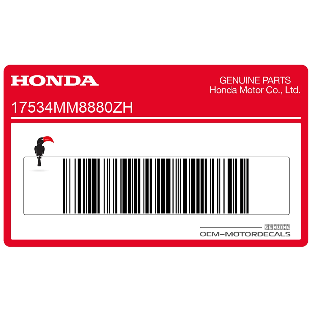 Honda VT1100 Shadow Left Fuel Tank Stripe Left Side OEM 17534MM8880ZH