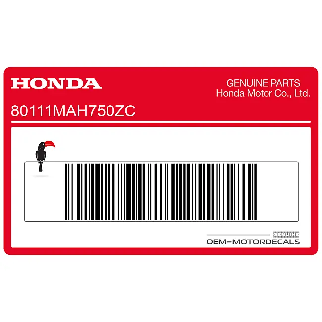 Honda VT1100 SHADOW Kraftstofftank Aufkleber rechte Seite OEM 80111MAH750ZC