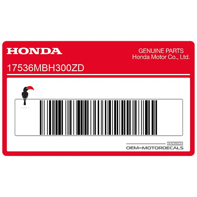 Honda VT1100 SHADOW Fuel Tank Stripe Left Side OEM 17536MBH300ZD