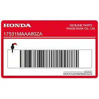 HONDA Fuel tank Shadow emblem, right side 17531-MAA-A80ZA
