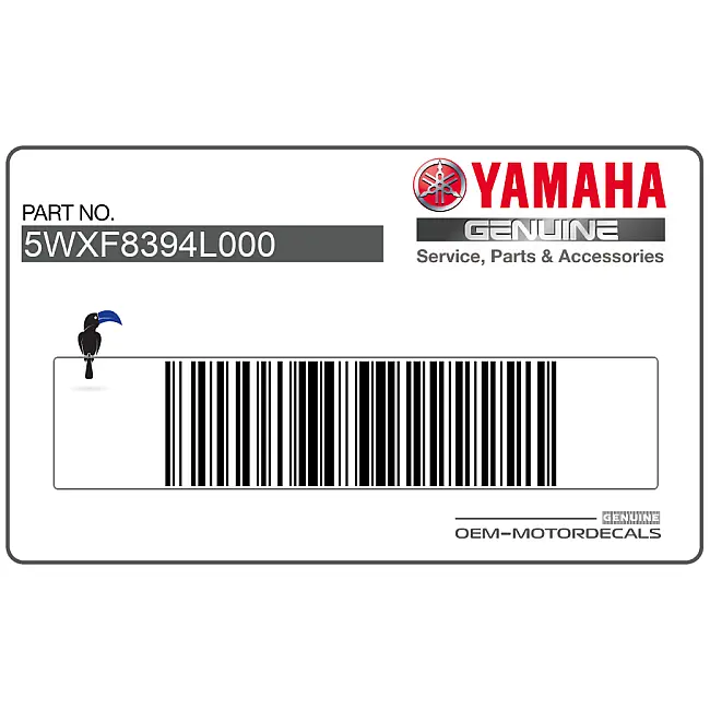 Yamaha TZR50 Adesivo carenatura lato destro OEM 5WXF8394L000