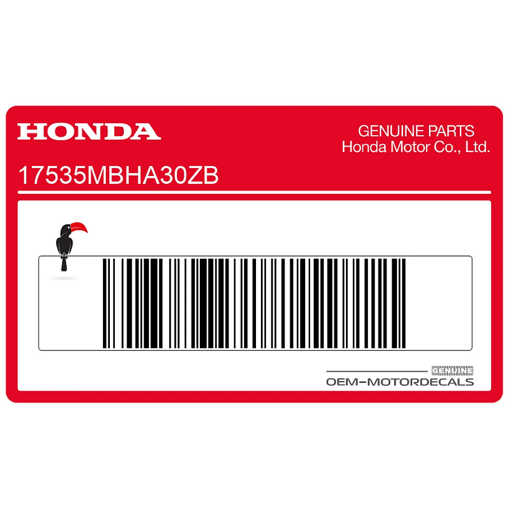 Honda VT1100 Shadow Naklejka na zbiornik Shadow Prawa Strona OEM 17535MBHA30ZB