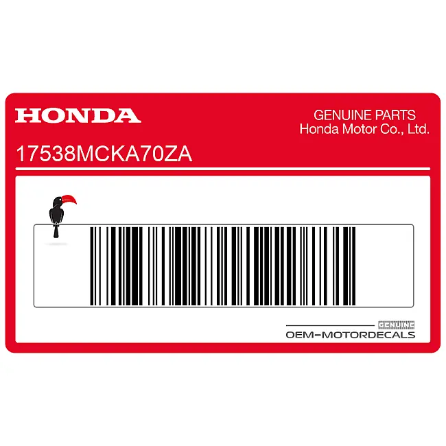 Honda VT1100 Shadow Pegatina de depósito Shadow OEM 17538MCKA70ZA