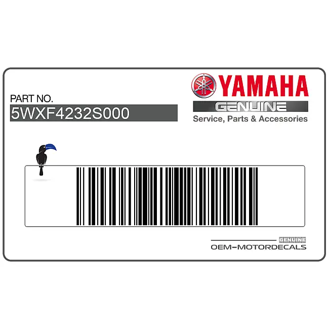 Yamaha TZR50 Achterkuip TZR Logo Rechterkant OEM 5WX-F4232-S0-00