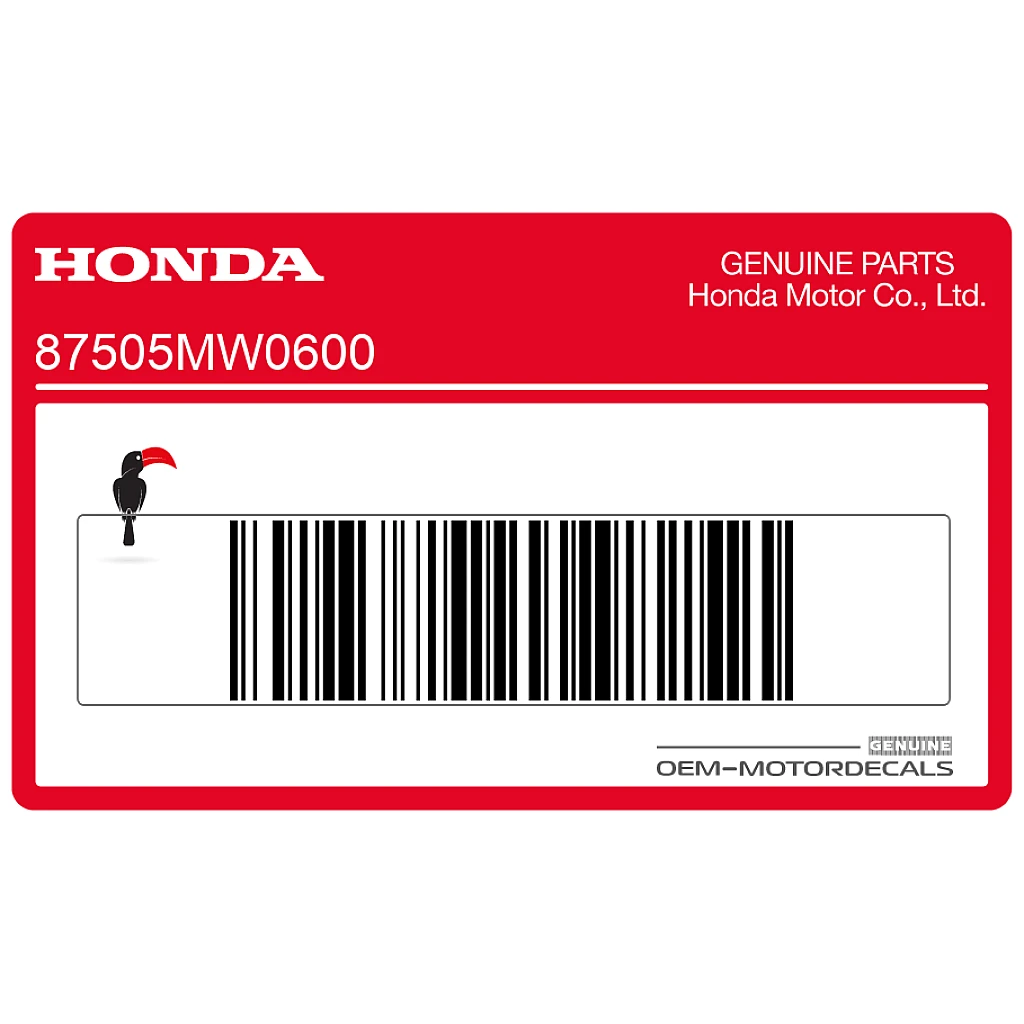 Autocollant d'avertissement de pneu pour bras oscillant Honda CBR900RR OEM 87505MW0600