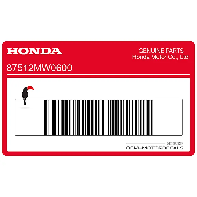 Pegatina Honda CBR900RR lado izquierdo OEM 87512MW0600