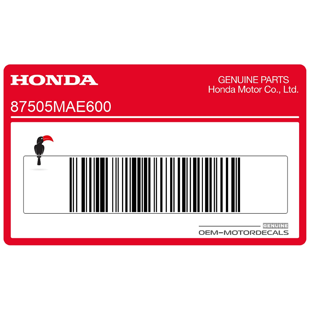 Honda CBR900RR Schwingen-Reifenaufkleber OEM 87505MAE600