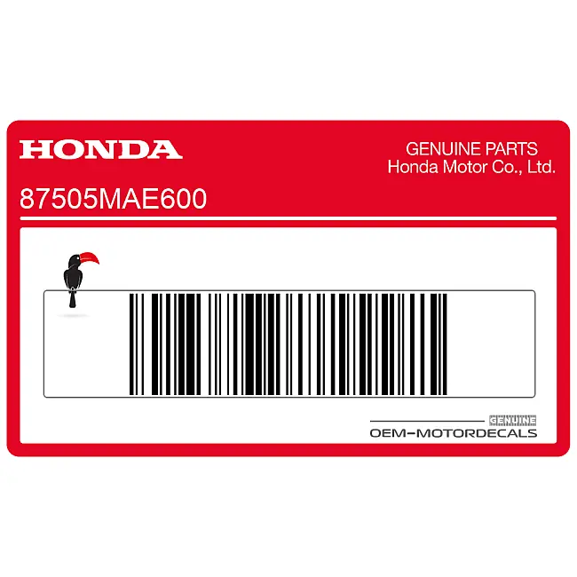 Honda CBR900RR Adesivo pneumatico forcellone OEM 87505MAE600