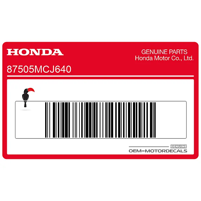 Autocollant d'information sur les pneus du bras oscillant Honda CBR900RR OEM 87505MCJ640