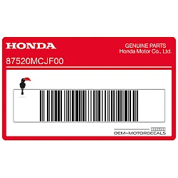 Label, fraudebestendig voor gasklephuis