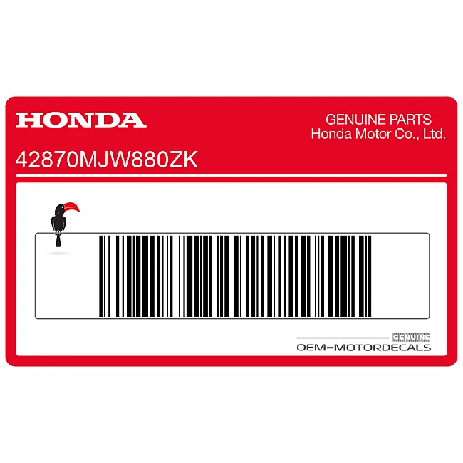 Honda CBR500R Aufklebersatz rechtes Rad rechte Seite OEM 42870MJW880ZK