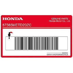 Autocollant d'avertissement