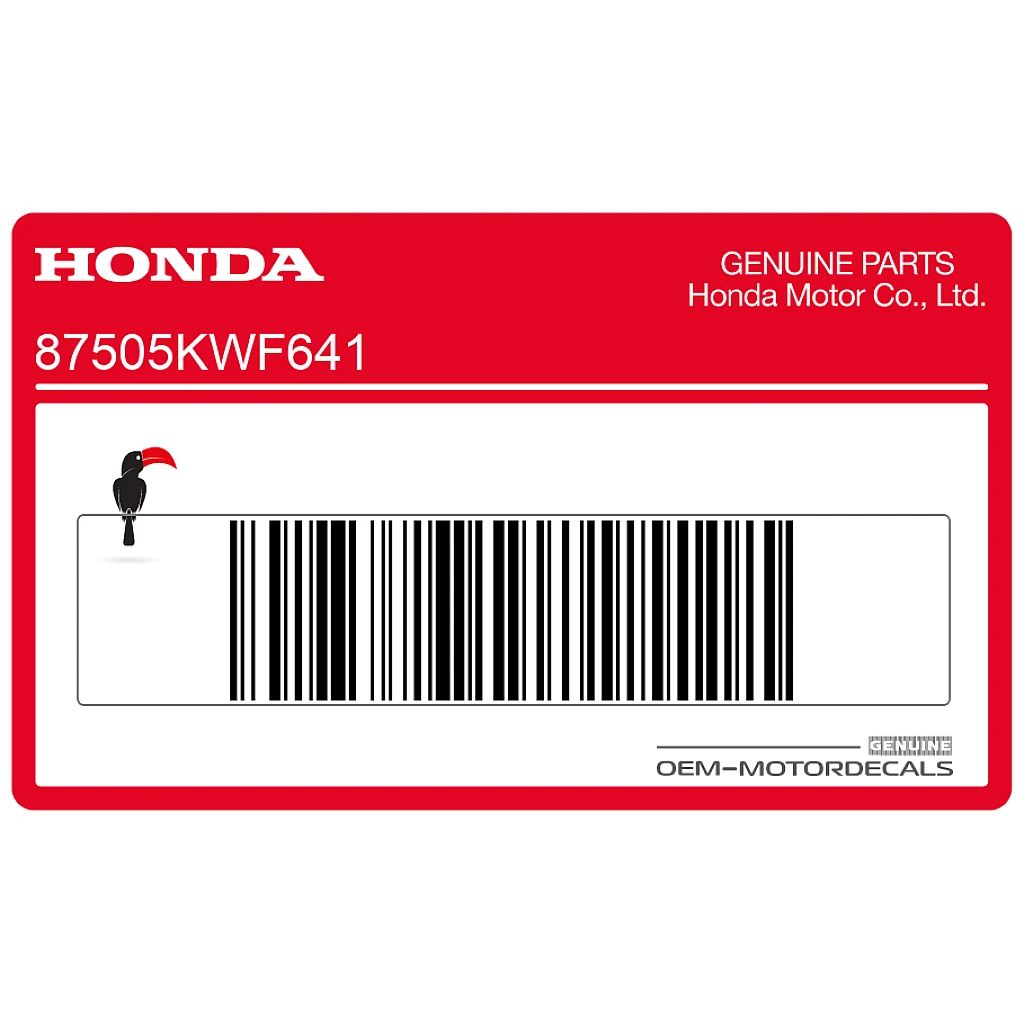 Honda CBF125 Schwingen-Reifeninfo & Kette-Aufkleber OEM 87505KWF641