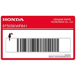 Swingarm TYRE INFORMATION & DRIVE CHAIN LABEL