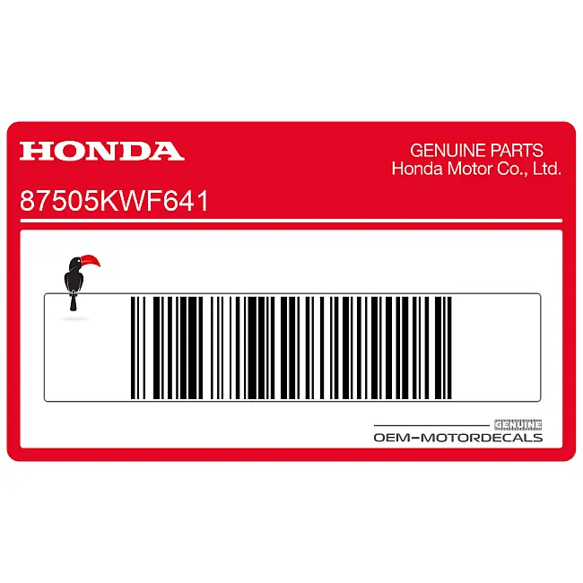 Autocollant Honda CBF125 pour bras oscillant OEM 87505KWF641