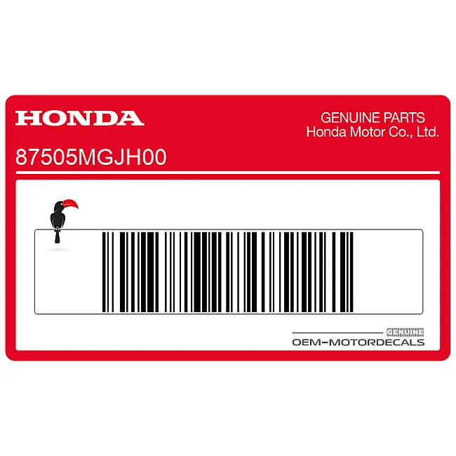Honda CBF1000F Label Band Achterbrug OEM 87505MGJH00