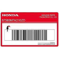 Frame caution label