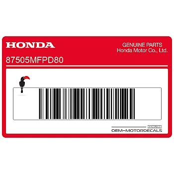 Swingarm bandinformatie sticker