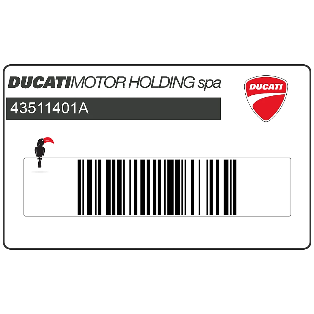 Ducati Hypermotard 1100 Brandstof tank Italiaanse vlag embleem OEM 43511401A