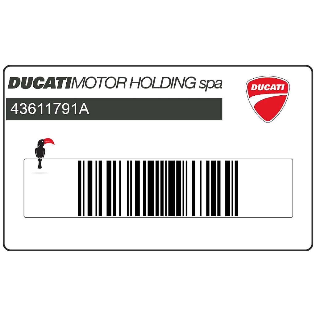 Ducati Hypermotard 1100 Body Fairing HYPERMOTARD 1100S Emblem OEM 43611791A