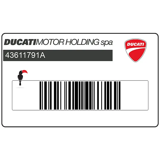 Emblema de carenado Ducati Hypermotard 1100 HYPERMOTARD 1100S OEM 43611791A