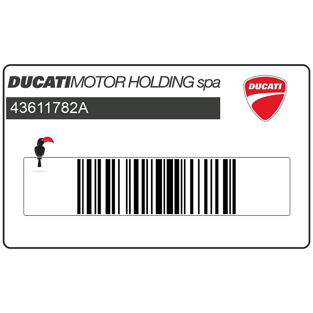 Ducati Hypermotard 1100 Kuipdeel HYPERMOTARD 1100 EVO Embleem OEM 43611782A