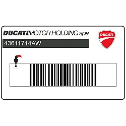 Upper fairing Ducati emblem, upper