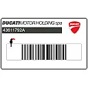 Tail fairing HYPERMOTARD 1100 EVO SP lettering sticker