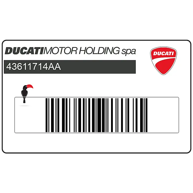 Emblemat górnej owiewki Ducati Hypermotard 1100 OEM 43611714AA