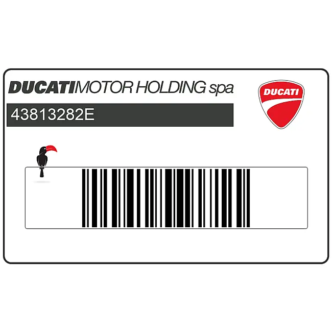 Ducati Hypermotard 1100 Naklejka na dolną lewą owiewkę Lewa Strona OEM 43813282E