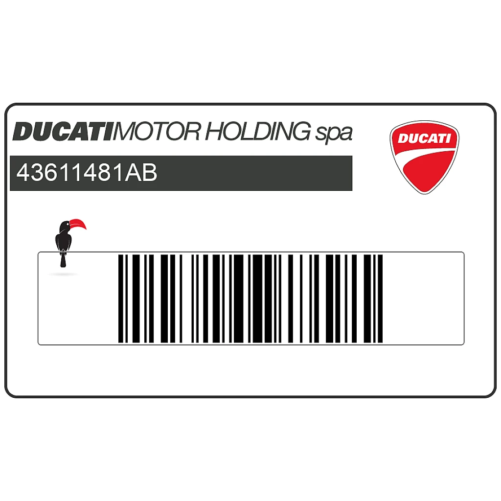 Ducati Hypermotard 1100 Verkleidung DUCATI Emblem OEM 43611481AB