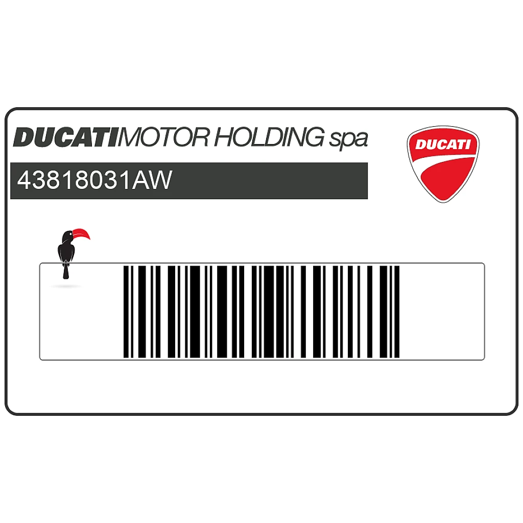 Ducati Hypermotard 1100 Kraftstofftank Ducati Corse Logo Aufkleber OEM 43818031AW