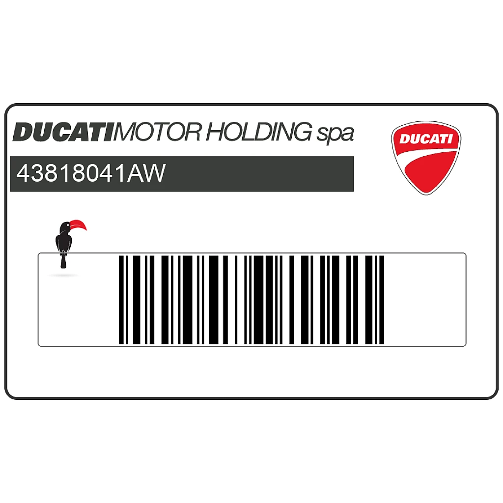 Ducati Hypermotard 1100 Sticker Rechter Kuipdeel Corse Graphic OEM 43818041AW